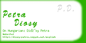 petra diosy business card